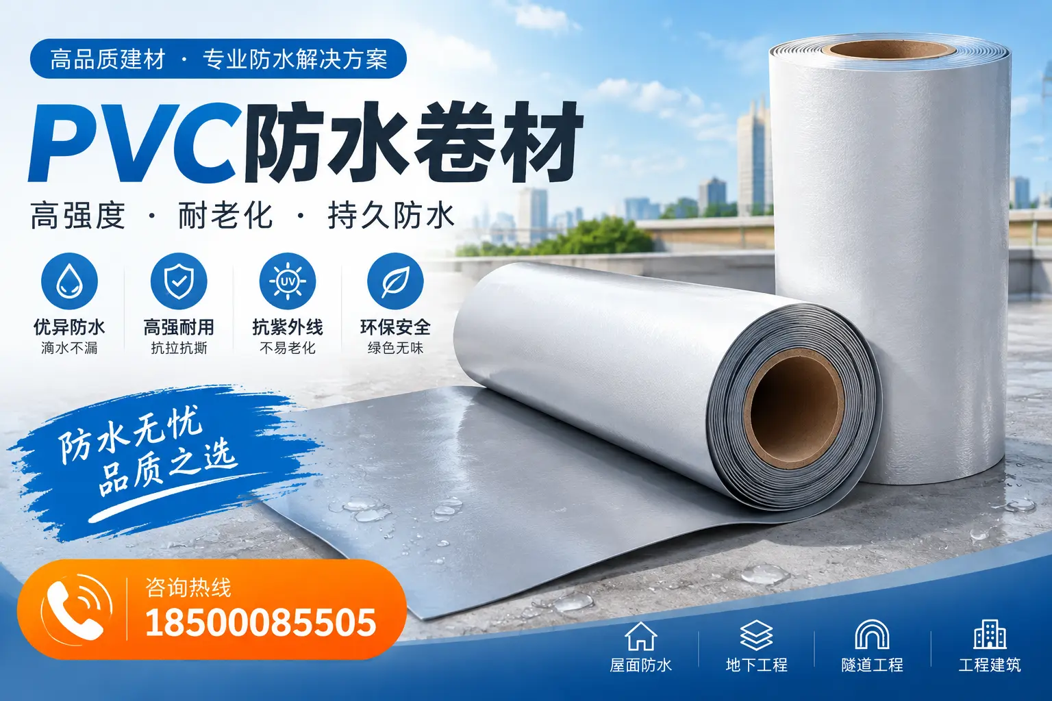 PVC防水卷材的使用寿命与维护周期，适合保定业主参考